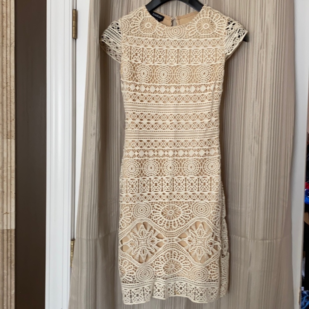 Off-white lace dress